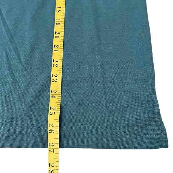 Travis Mathew Polo Golf Shirt Men’s Size Small Green Chest Stripes Classic Prepp - Picture 4 of 5